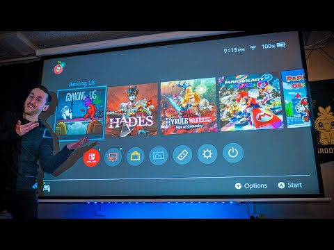 My ULTIMATE Nintendo Switch Home Theater Gaming Setup & Game