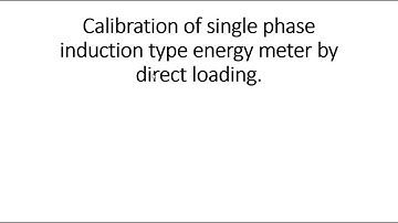 Calibration of 1.ph.I.ENERGYMETER BY DIRECT LOADING EE3I EEM 22325