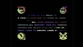 C64 One File Demo: A Load of Old Balls by Laser 1987