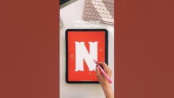 4 ways to change your letter style! Using serifs 🙌🏼 #handlettering #lettering #procreate