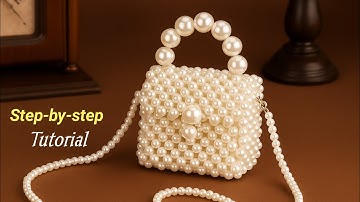 Pearl Beaded Bag Tutorial | Easy & Stylish DIY Beaded Bag Making for Beginners 2025