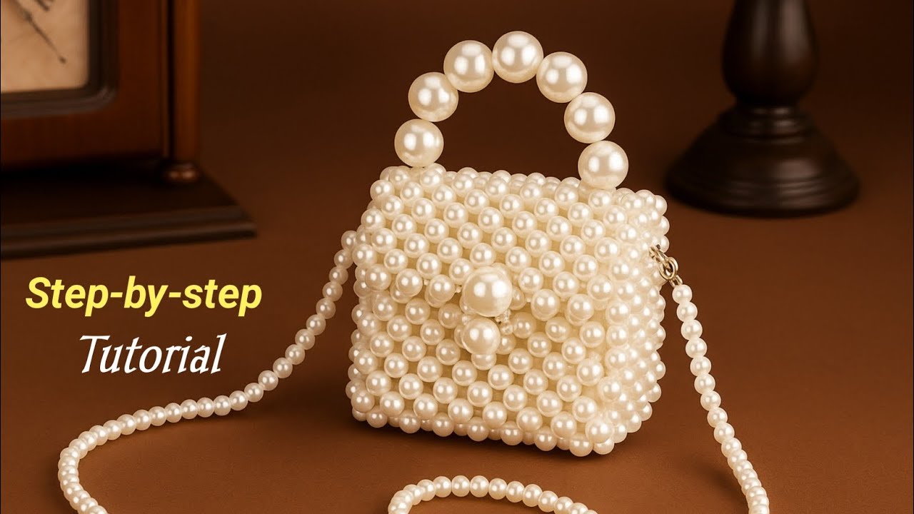 Pearl Beaded Bag Tutorial | Easy & Stylish DIY Beaded Bag Making for Beginners 2025