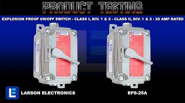 Explosion Proof On/Off Switch - Class I, Div. 1 & 2 - Class II, Div. 1 & 2 - 20 Amp Rated
