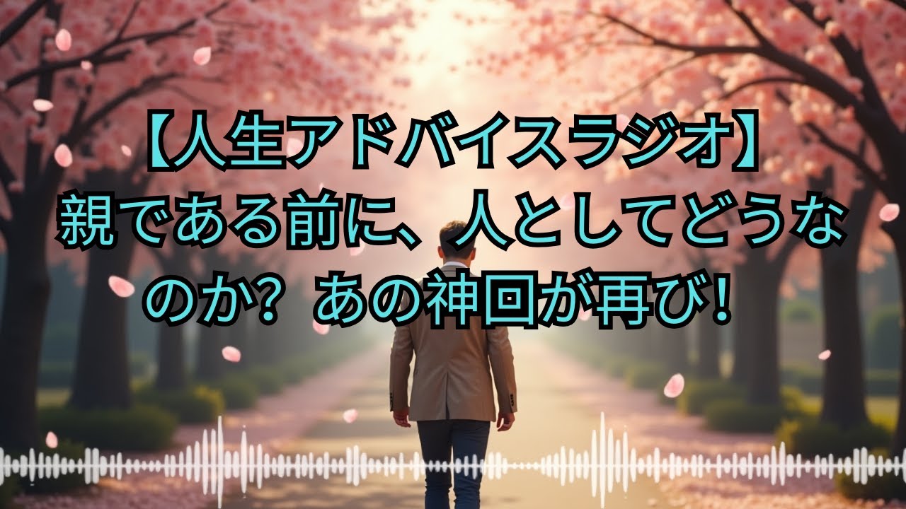 【人生アドバイスラジオ】懐かしの神回！親である前に人としてどうあるべきか？