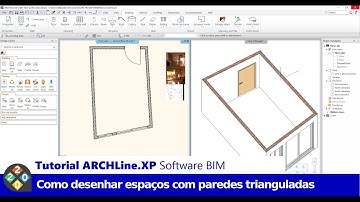 Tutorial Software BIM: Como Desenhar Espaços com Paredes Trianguladas no Software BIM ARCHLine.XP