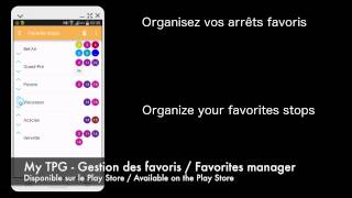 My TPG Android Application - Organiser ses arrêts favoris screenshot 3