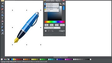 Changing Colors in Groups in Xara Designer Titles