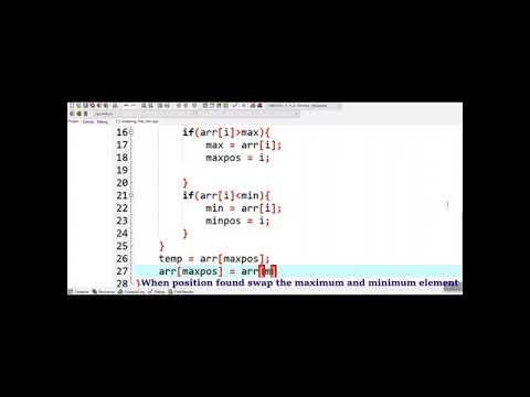 C++ Program to swap maximum and minimum element of an Array #code# ...