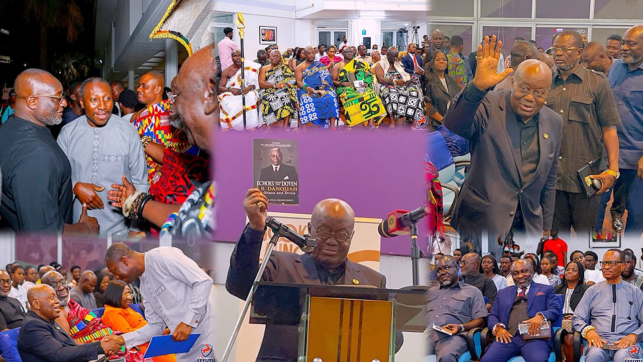 😍Nana Akufo-Addo,DrBawumia & Afenyo arrive in style for unveiling of ‘Echoes from Doyen’📚J.B.Danquah