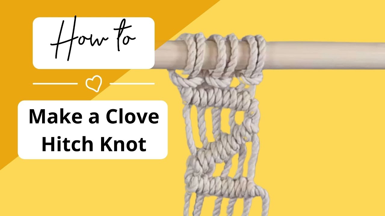 How to Make a Clove Hitch Knot YouTube