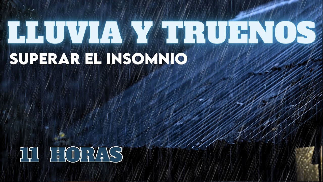 Supera el insomnio para dormir bien con el sonido de la fuerte lluvia ...