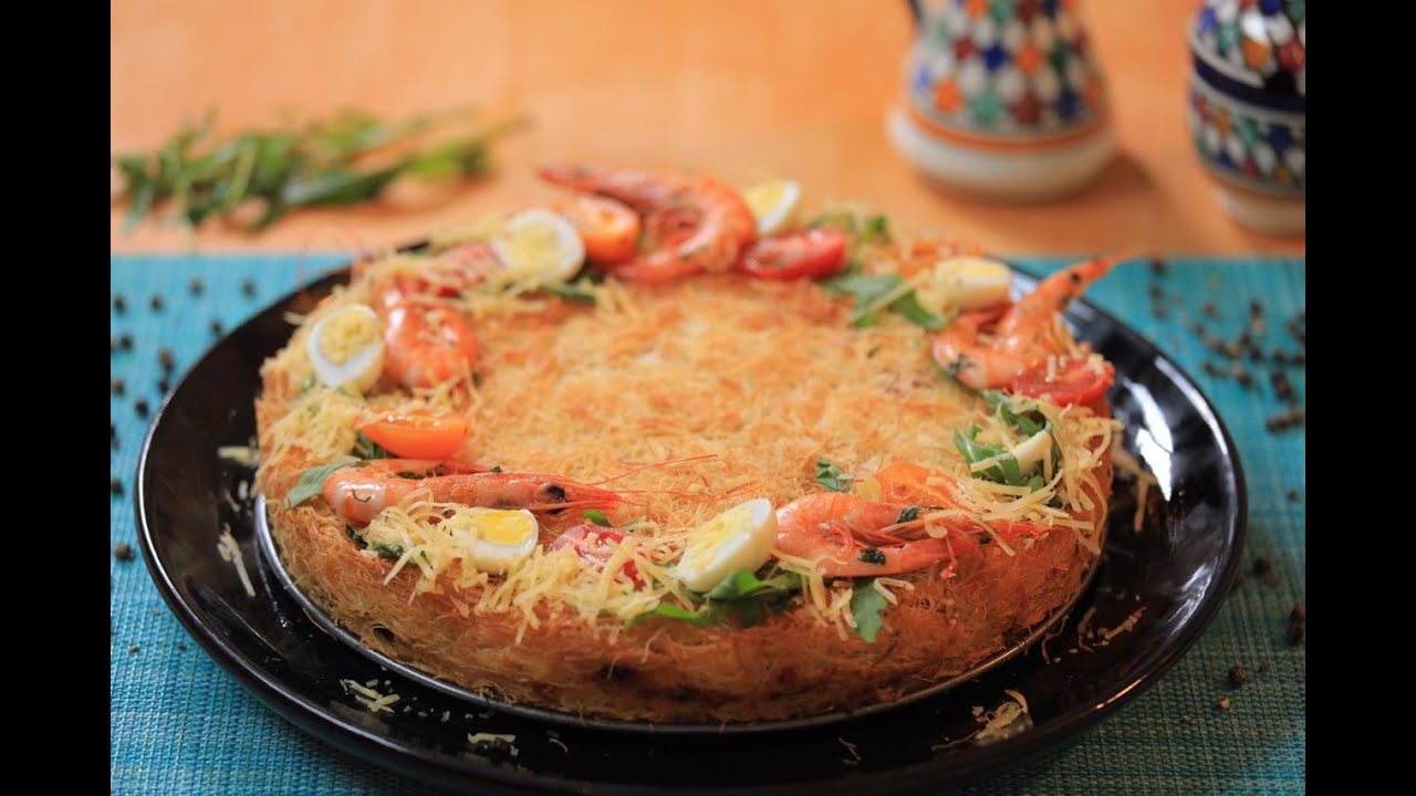 Chhiwate Maa Laila - Recette Kounafa Salée شهيوات مع ليلى ـ وصفة الكنافة المالحة