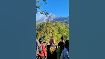 Gunung Merapi dari Deles Indah #klaten #trendingshorts #trending #viralvideo #viralshorts #wisata