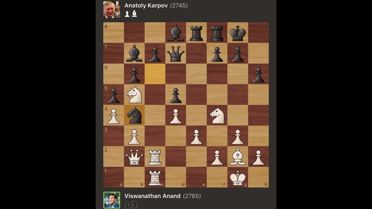 Viswanathan Anand vs Anatoly Karpov | Frankfurt - Germany, 1997