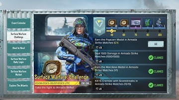 Call of Duty Mobile Kill 15 Enemies With Scorestreaks in Armada Strike Matches Task Complete 💯✅.