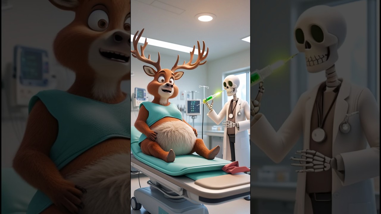 ❤️ Evolution of Dr. Skeleton give injection Pregnant deer Kitty Cuddles ✅ 