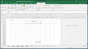 How to Quickly Add Header & Footer to Every Excel Worksheet
