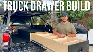 DIY Truck Bed Drawer System For Overland Tacoma With GFC Camper
