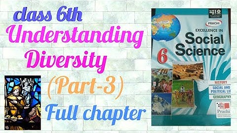 Class-6th/Social science (civics)/Chapter-1 Understanding diversity (Part-3)
