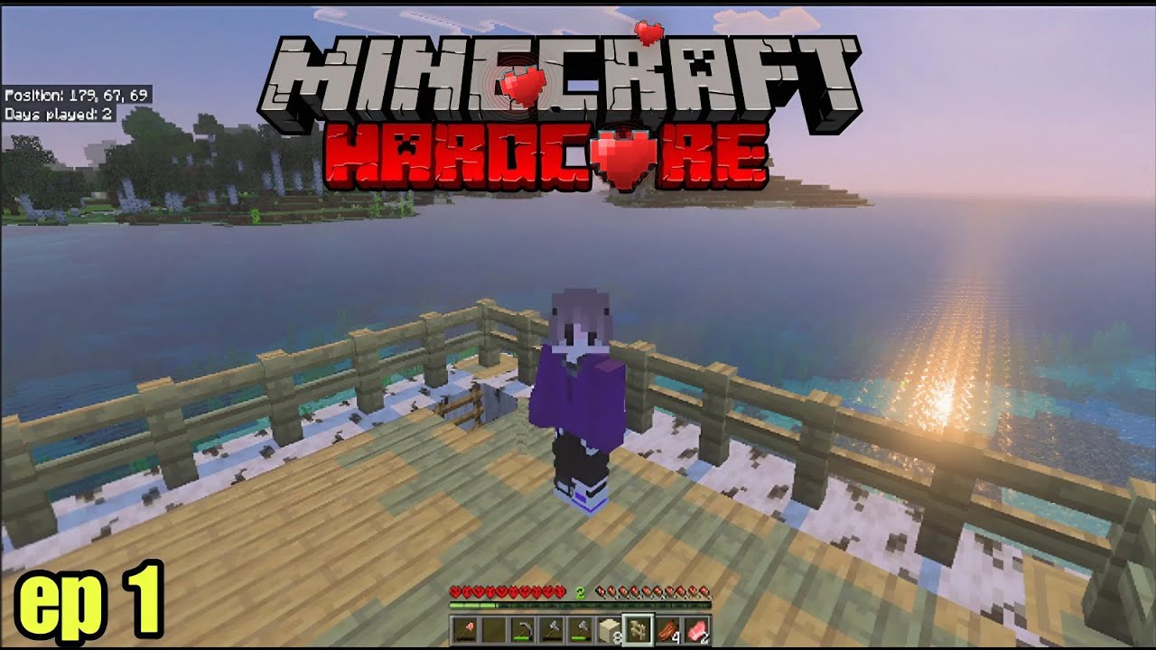 MIND BLOWING Minecraft Hardcore Survival Series EP 1! - YouTube