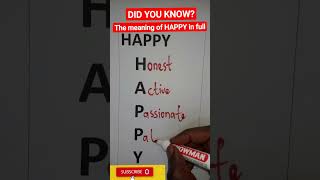 Download Lagu HAPPY: The meaning of HAPPY in full. Learn hidden meanings and some writing skills. MP3