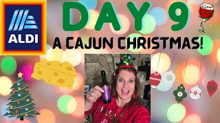 ALDI ADVENT CALENDARS DAY 9 - Wine Cheese Chocolate & A Cajun Christmas! | Vlogmas