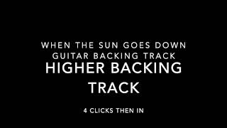 Video thumbnail of "When the sun goes down guitar backing track (4 clicks)"