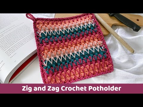 How to Crochet a Wavy Ripple Square Potholder (PGCAL2023) - This Pixie  Creates