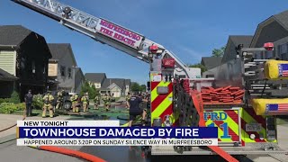 Murfreesboro, Tn Townhome Damaged By Fire