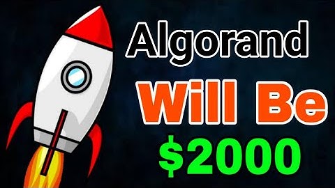 Algorand will be $2000 || Algorand Price Prediction! Algo Today Update