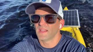 Solar panel and kayak long range test