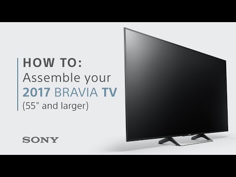 Assembly Guide Bravia Xe70 Xe80 Xe85 Tvs 55 Above Youtube