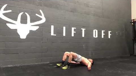 Supine hamstring walkout