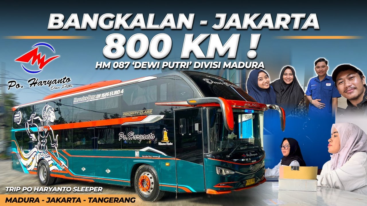 NAIK KELAS TERTINGGINYA PO HARYANTO SLEEPER DIVISI MADURA‼️😍 Trip HR 087 'Dewi Putri' 