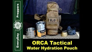 Exo-tek H2O Molle Water Bottle Pouch Hydration Carrier - Use as Molle water bottle holder, tactical water pouch, hydration carrier - Fits Up To 40 oz.