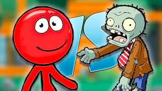 Red Man VS. Zombies | In a Giant Maze | NEW GAME