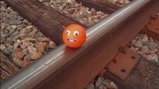 Annoying Orange Gets Crushed By Tropicana Train