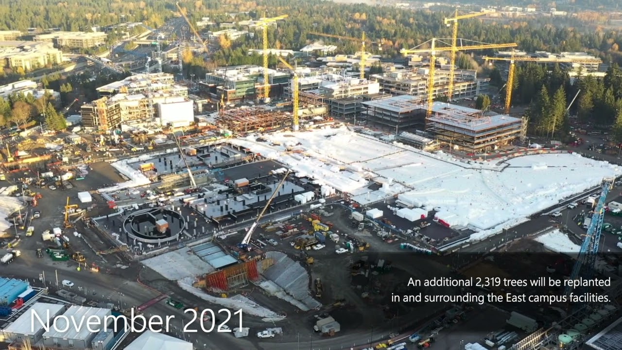 Modernización del campus de Microsoft Redmond: actualización de la construcción - Historias