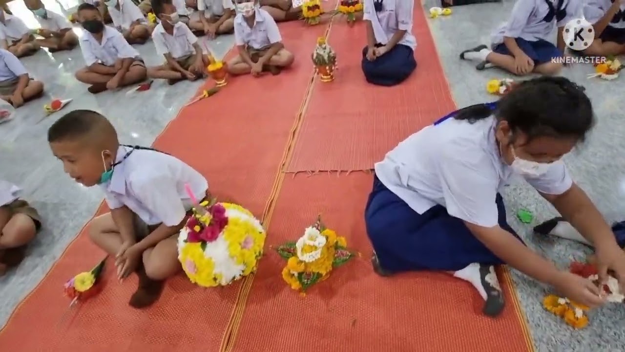 กิจกรรมวันไหว้ครู ประจำปีการศึกษา 2565 โรงเรียนวัดหาดมูลกระบือ