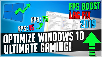 HOW TO OPTIMIZE WINDOWS 10 FOR GAMING ULTIMATE FPS BOOST GUIDE 2019