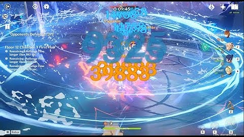 Floor 12-3-1 (33s) C0 Childe R1 VH / C6 Xiangling R1 DM / 4TF Bennett / Jean Swirl Strat, Build @End