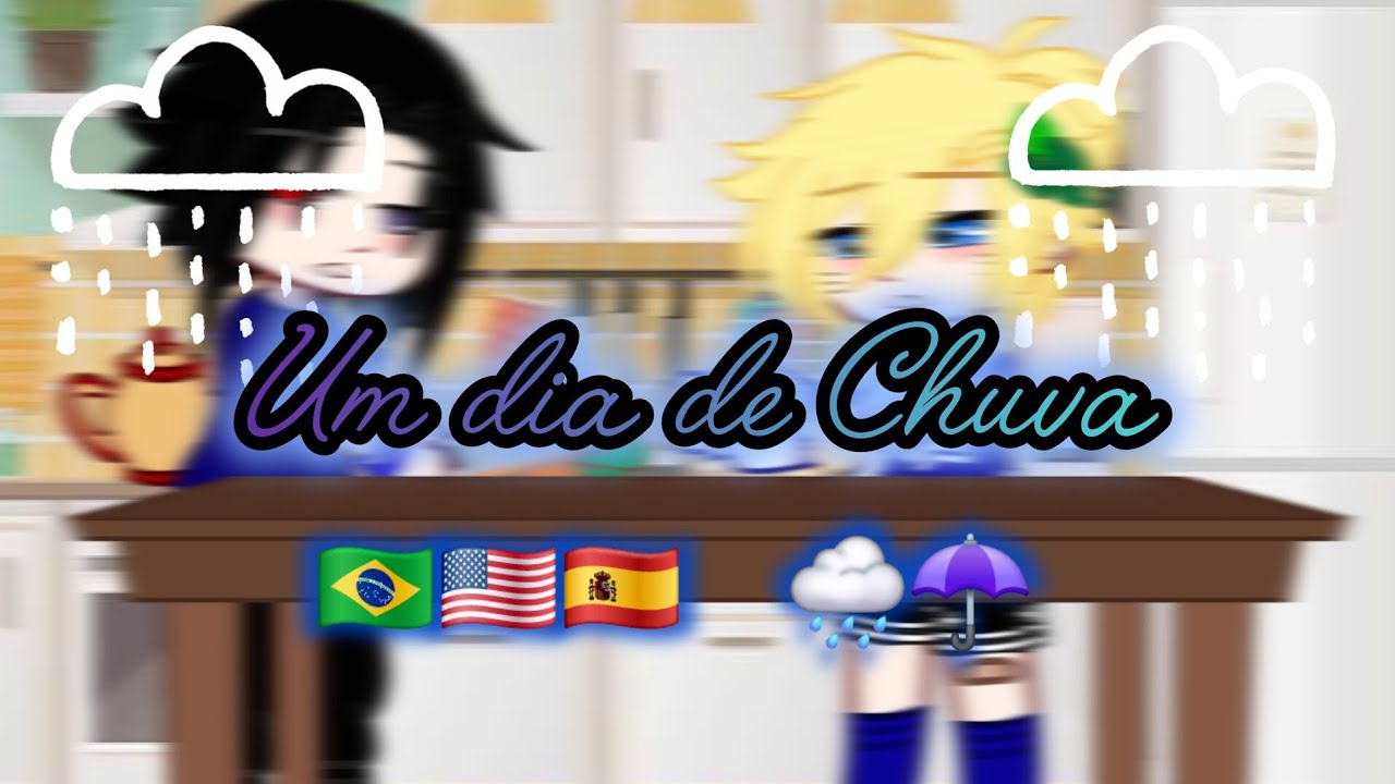🇧🇷🇺🇸🇪🇸 Um dia de chuva///A rainy day///Un día lluvioso/// SasuNaru••••Stella_StarOfc••••