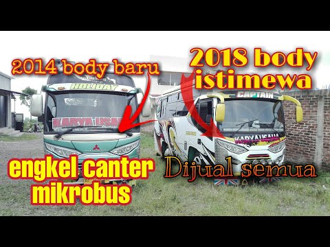 dijual engkel canter 2 unit MIKROBUS 2014,2018