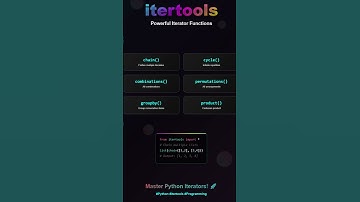 Python itertools #python #iterator  #coding #trending #programming #ai #datastructures #dsa #logic