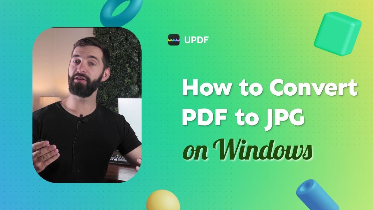 How to Convert PDF to JPG on Windows - YouTube