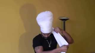 How to put on a Jah Roots Hats Ready Wrap!!!