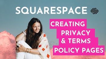 How to create a (hidden) Privacy Policy and Terms and Conditions page in Squarespace