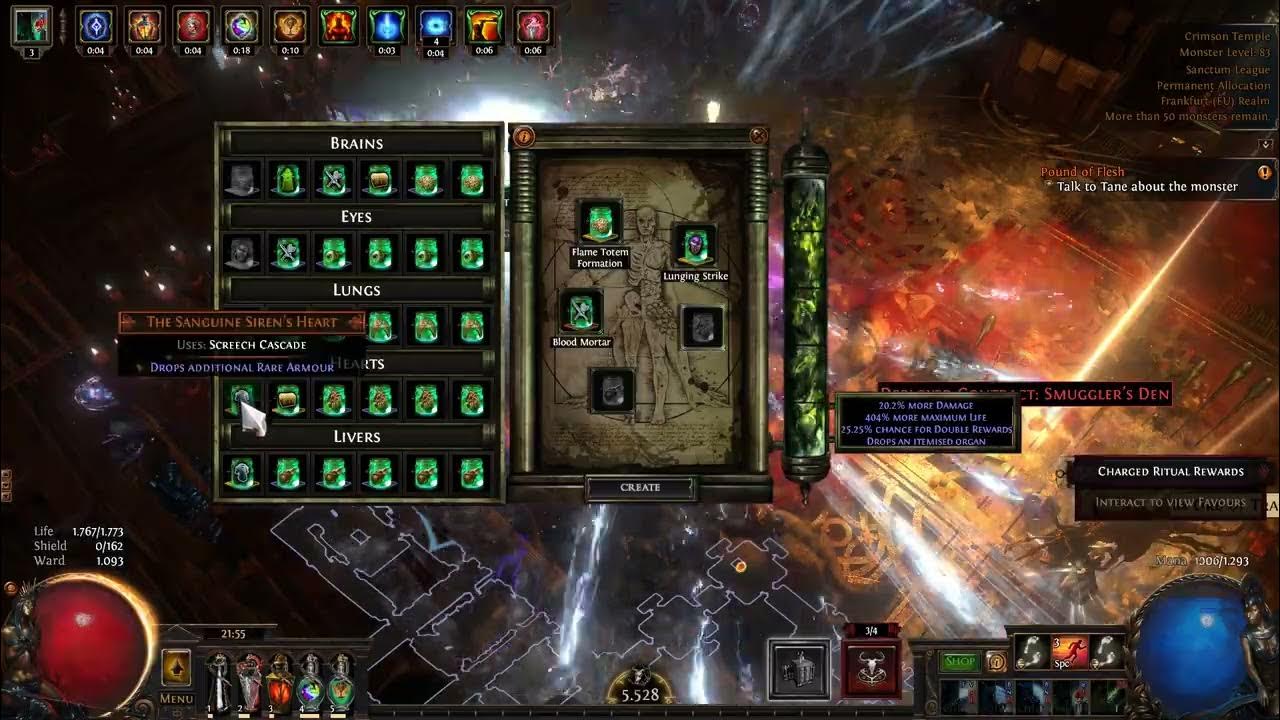 Poe CWDT Wardloop Scion 5 Flask Setup 3.20 Mapping YouTube