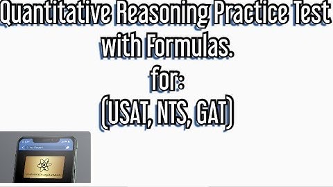 Quantitative Reasoning Practice Test for USAT test.