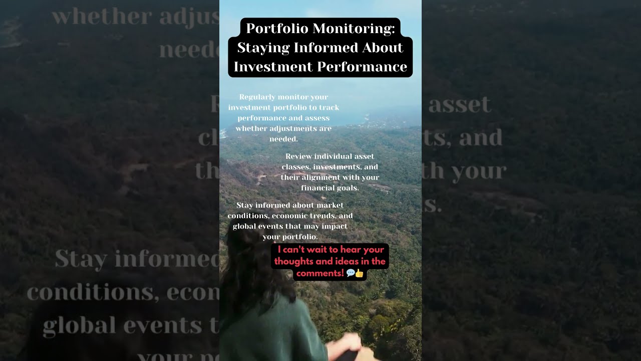Portfolio Monitoring: Staying Informed About Investment Performance 